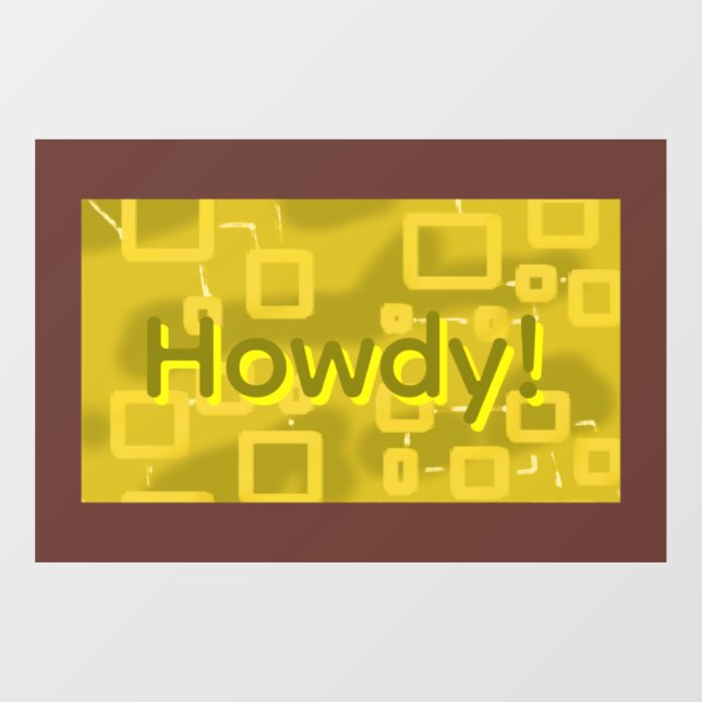 Autocollant Pour Fenêtre Howdy Geometric  (Feuille)