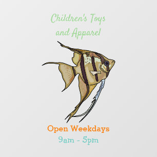 Autocollant Pour Fenêtre Illustration d'angelfish