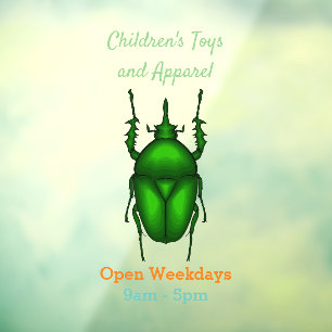 Autocollant Pour Fenêtre Illustration de bug Mecynorhina torquata