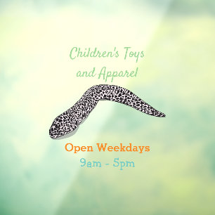 Autocollant Pour Fenêtre Illustration de caricature de murène tachetée