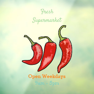 Autocollant Pour Fenêtre Illustration de chili