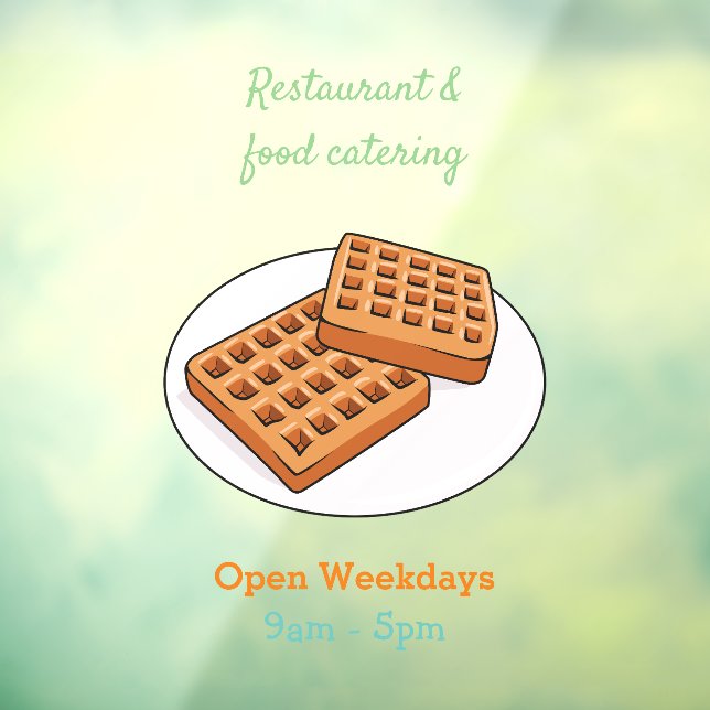 Autocollant Pour Fenêtre Illustration de gaufre (Feuille 3)