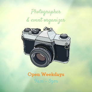 Autocollant Pour Fenêtre Illustration de la caméra