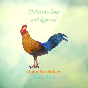 Autocollant Pour Fenêtre Illustration de la caricature d'oiseaux de jungle 