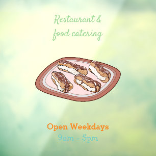 Autocollant Pour Fenêtre Illustration de l'éclair de chocolat