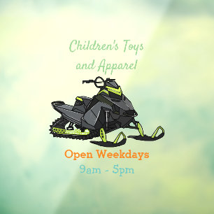 Autocollant Pour Fenêtre Illustration de motoneige