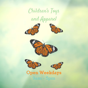 Autocollant Pour Fenêtre Illustration de papillon monarque