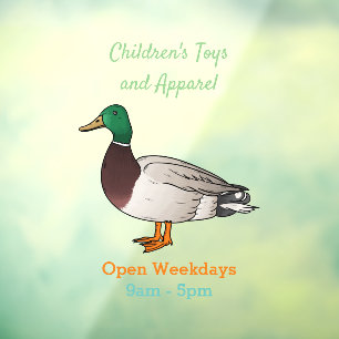 Autocollant Pour Fenêtre Illustration du canard de Majard