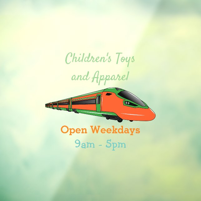 Autocollant Pour Fenêtre Illustration du train à balles (Feuille 3)