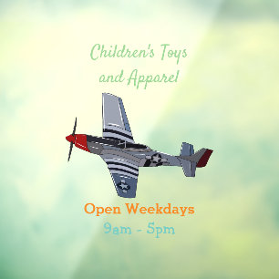 Autocollant Pour Fenêtre Illustration d'un avion de chasse-bombardier