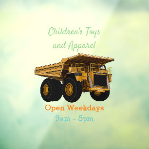 Autocollant Pour Fenêtre Illustration d'un camion à grande échelle