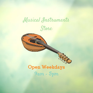 Autocollant Pour Fenêtre Illustration en mandoline