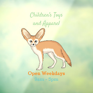 Autocollant Pour Fenêtre Illustration Fennec fox