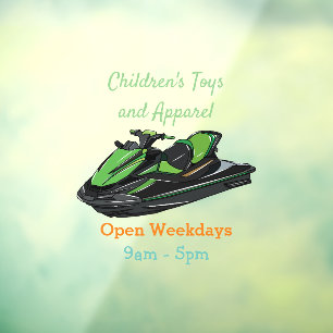 Autocollant Pour Fenêtre Illustration Jet ski