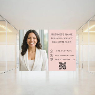 Autocollant Pour Fenêtre Informations de contact photo d'entreprise moderne