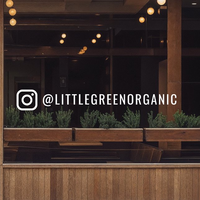 Autocollant pour fenêtre Instagram | Autocollant a (Créateur téléchargé)