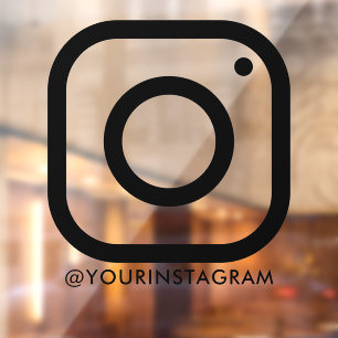 Autocollant Pour Fenêtre instagram entreprise médias sociaux fenêtre voitur