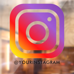 Autocollant Pour Fenêtre instagram entreprise médias sociaux fenêtre voitur