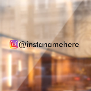 Autocollant Pour Fenêtre instagram entreprise médias sociaux fenêtre voitur