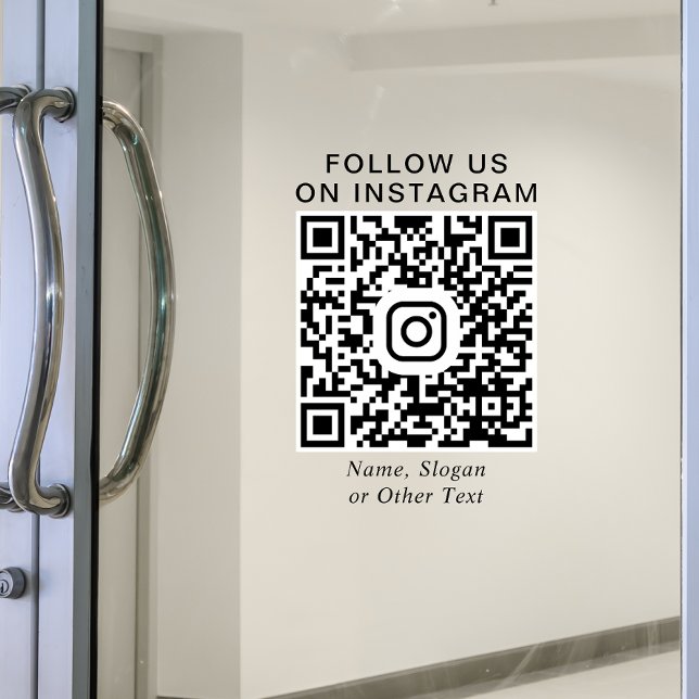 Autocollant Pour Fenêtre Instagram QR Code Promotionnel (Créateur téléchargé)