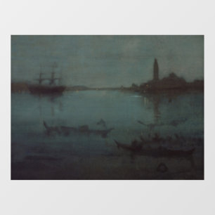 Autocollant Pour Fenêtre James Whistler - Nocturne : La lagune, Venise