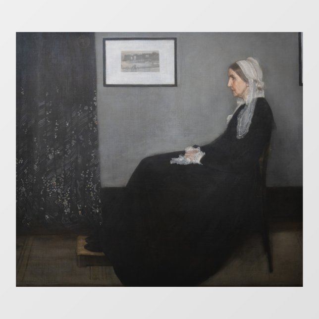 Autocollant Pour Fenêtre James Whistler - Portrait de la mère de l'artiste (Feuille)