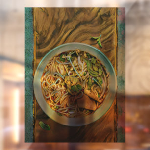 Autocollant Pour Fenêtre Japonais amoureux du Ramen