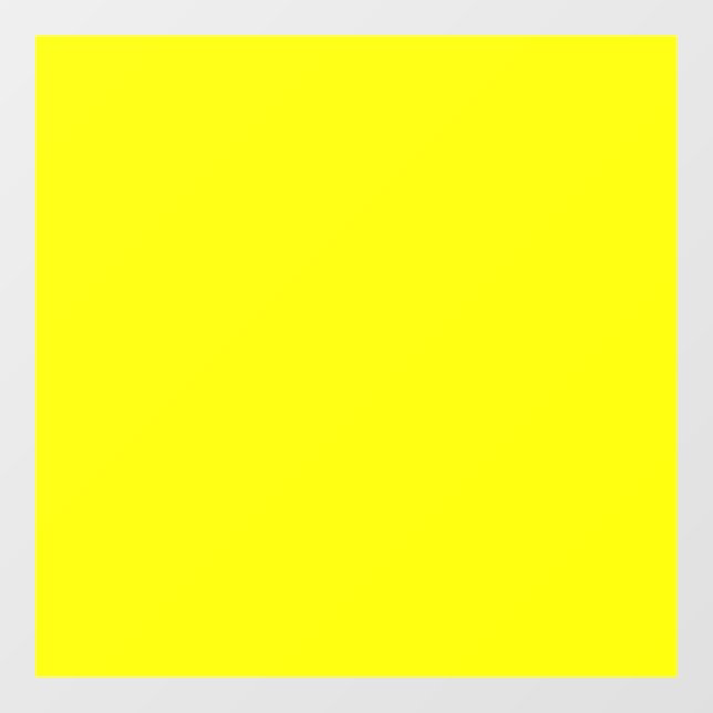 Autocollant Pour Fenêtre Jaune clair (couleur solide)  (Feuille)