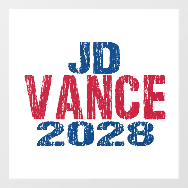 Autocollant Pour Fenêtre JD Vance 2028 (déçu) (Feuille)
