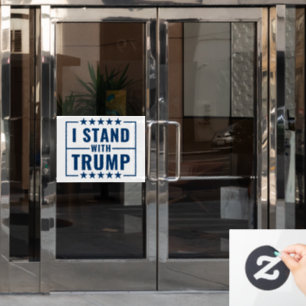 Autocollant Pour Fenêtre Je suis avec Trump
