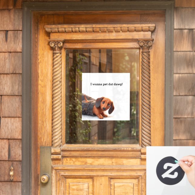 Autocollant Pour Fenêtre Je Veux Faire Paître Ce Chien (Porte d'accueil)