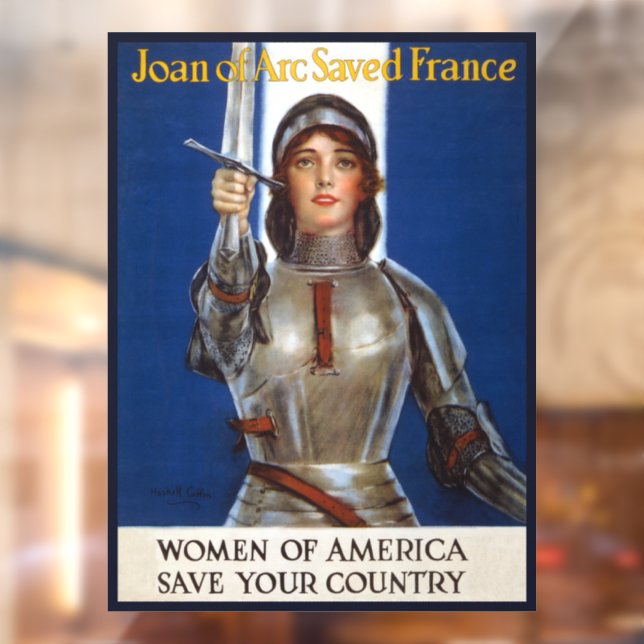 Autocollant Pour Fenêtre Jeanne d'Arc : La servante d'Orléans, héroïne du c (Feuille 2)