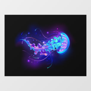 Autocollant Pour Fenêtre Jellyfish éclatante couleur