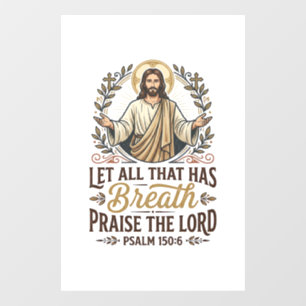 Autocollant Pour Fenêtre Jesus T-shirt graphique de culte acoustique Indie