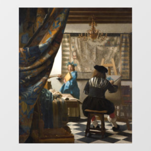 Autocollant Pour Fenêtre Johannes Vermeer - L'Allégorie de la Peinture