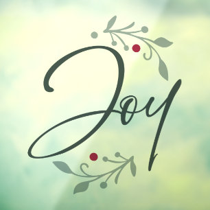 Autocollant Pour Fenêtre Joie Noël fenêtre ou mur de fixation