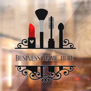 Autocollant Pour Fenêtre joli magasin de cosmétiques ajouter nom