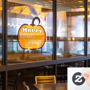 Autocollant Pour Fenêtre Jolie citrouilleS Bon Friendsgiving !!!