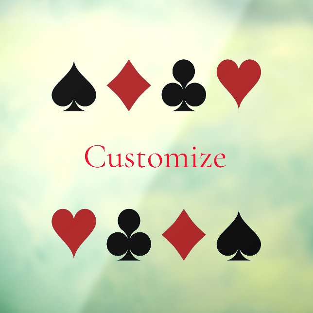 Autocollant Pour Fenêtre Jouer des combinaisons de carte Thunder_Cove (Feuille 3)