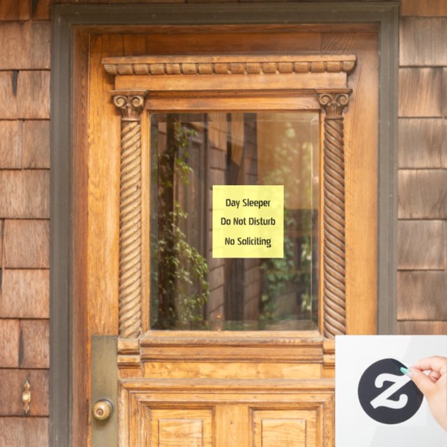 Autocollant Pour Fenêtre Jour Sleeper Ne Dérangez Pas Pas De Sollicitation (Porte d'accueil)
