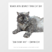 Journée du respect pour votre chat par RoseWrites