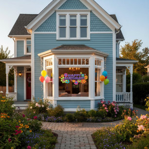 Autocollant Pour Fenêtre Joyeux Anniversaire Cling