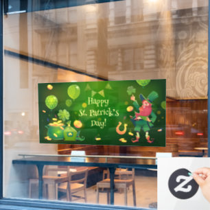 Autocollant Pour Fenêtre Joyeux cling de fenêtre de la Saint Patrick