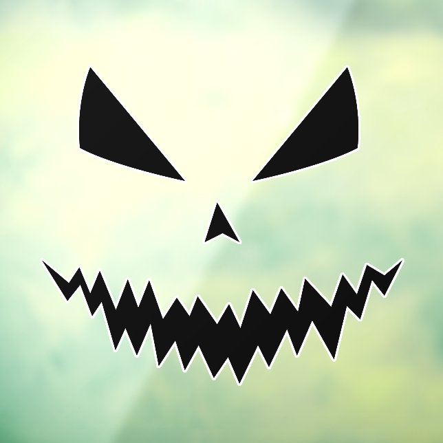 Autocollant Pour Fenêtre Joyeux Halloween Jack O'Lantern citrouille (Feuille 3)