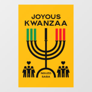 Autocollant Pour Fenêtre Joyeux Kwanzaa