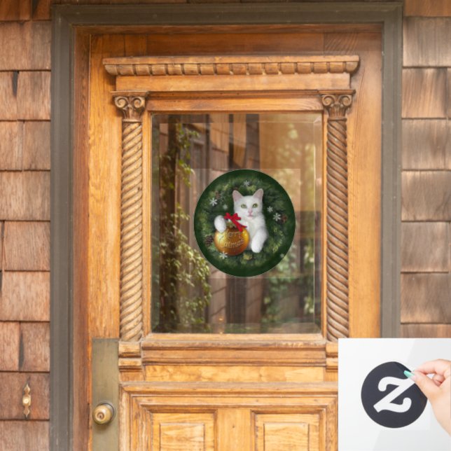 Autocollant Pour Fenêtre Joyeux Noël (Porte d'accueil)