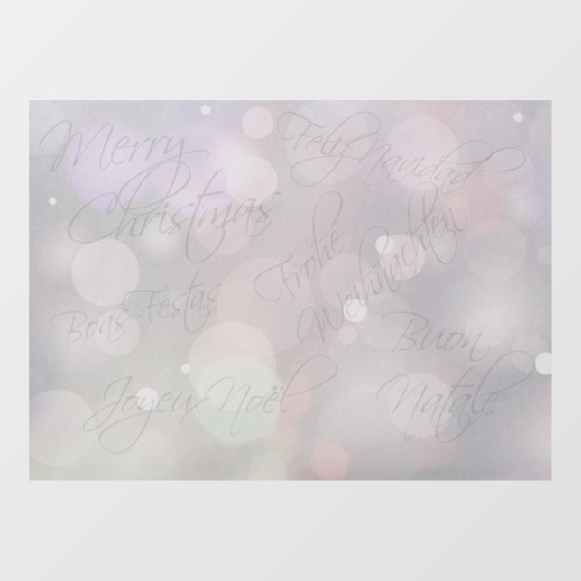 Autocollant Pour Fenêtre "Joyeux Noël" (Feuille)