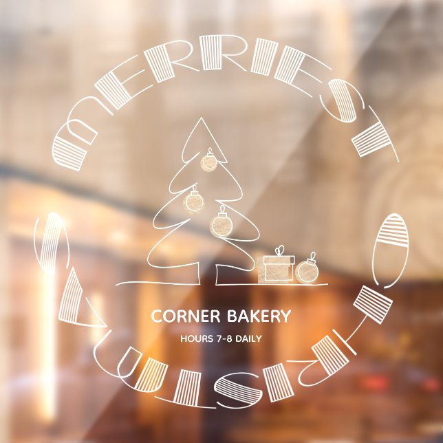 Autocollant Pour Fenêtre Joyeux Noël (Feuille 2)