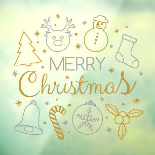 Autocollant Pour Fenêtre Joyeux Noël