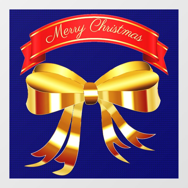 Autocollant Pour Fenêtre Joyeux Noël Cling (Feuille)